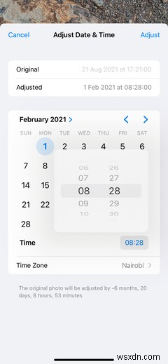 iOS 15에서 사진의 날짜, 시간, 위치 손쉽게 수정하는 방법