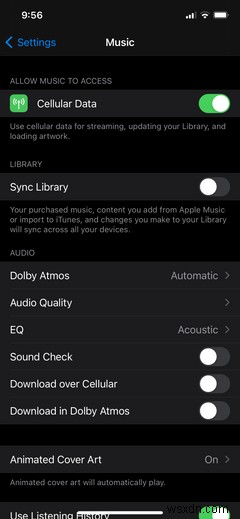 Apple Music에서 돌비 애트모스(Dolby Atmos)와 공간 오디오 활성화하는 방법