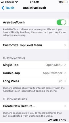 아이폰 AssistiveTouch로 가상 홈 버튼 사용하는 방법