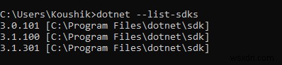 C# .NET Core 설치 여부 확인하는 방법 총정리