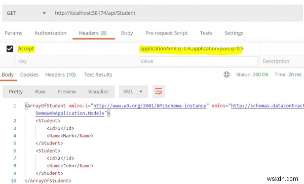 ASP.NET Web API C#에서 콘텐츠 협상(Content Negotiation)이란 무엇인가?