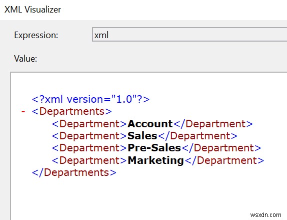 C#에서 문자열로 XDocument를 채우는 방법