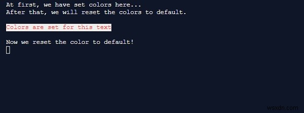 C# Console.ResetColor() 메서드 완벽 정리 – 콘솔 색상 기본값으로 초기화하기