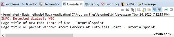Java Selenium WebDriver로 브라우저 탭 전환하는 방법