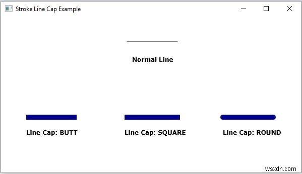 JavaFX 2D 도형의 스트로크 라인 캡(Stroke Line Cap) 속성 완벽 정리