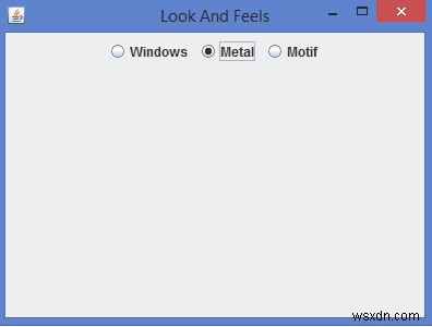 Java Swing에서 다른 룩 앤 필(Look and Feel)을 설정하는 방법