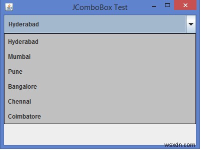 Java Swing에서 JComboBox 항목에 테두리(Border)를 설정하는 방법