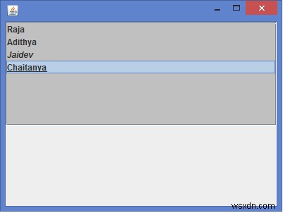 Java JList에서 HTML 태그로 다양한 글꼴 스타일 항목 추가하는 방법