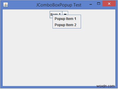 Java에서 JComboBox를 마우스 오른쪽 버튼으로 클릭할 때 팝업 메뉴 표시하는 방법