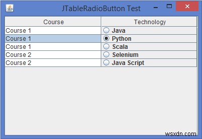 Java JTable 셀에 JRadioButton 추가하는 방법 완벽 가이드