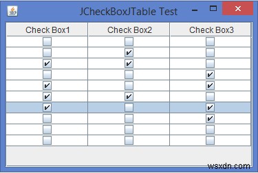 Java Swing JTable 셀에 체크박스(JCheckBox) 추가하는 방법