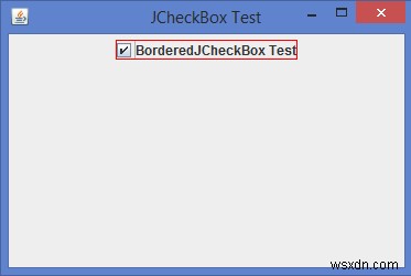 Java에서 JCheckBox에 테두리(Border)를 설정하는 방법