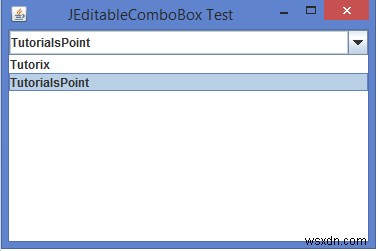Java에서 편집 가능한 JComboBox 구현하는 방법