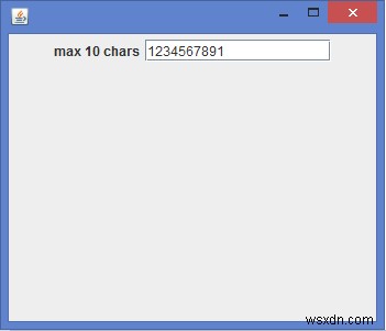 Java Swing에서 JTextField 입력 문자 수를 제한하는 방법