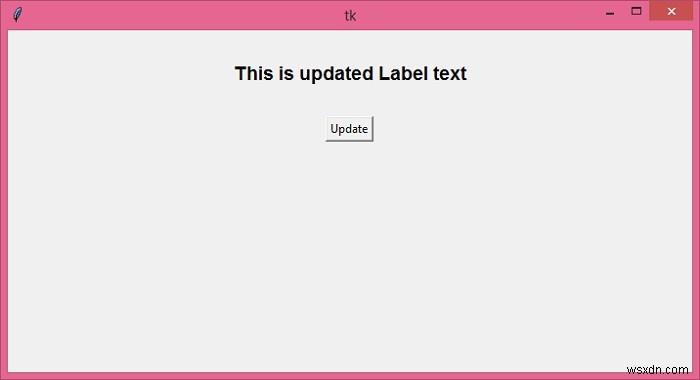 Tkinter에서 Label.configure()로 레이블 텍스트 동적으로 변경하기