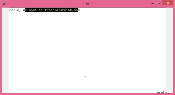Tkinter Text 위젯에서 선택한 텍스트에 색상 적용하는 방법