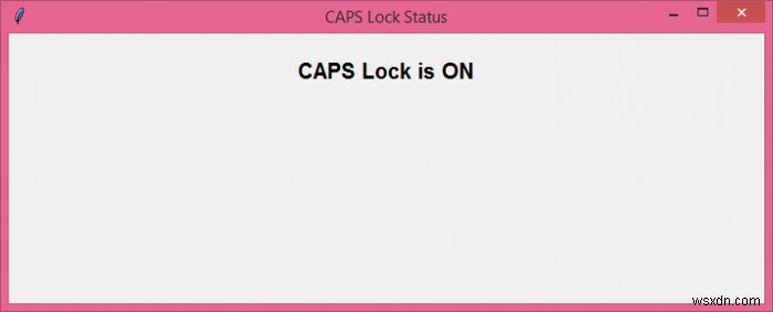 Tkinter에서 CAPS LOCK 키 상태 확인하는 방법