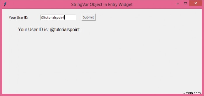 Tkinter Entry 위젯에서 StringVar 객체를 활용하는 방법