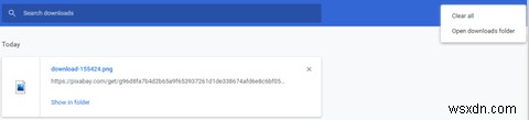 크롬, 파이어폭스, 엣지에서 다운로드 파일을 찾고 관리하는 방법