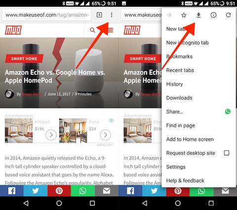 안드로이드에서 웹페이지를 오프라인으로 저장하는 4가지 방법