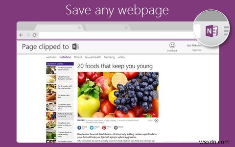크롬용 OneNote Clipper로 웹 콘텐츠를 클릭 한 번에 노트로 저장하기