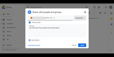 Gmail이 아닌 계정과 Google Drive 파일·폴더 공유하는 방법
