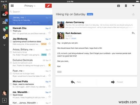 iOS용 Gmail 앱 업데이트, iPad 멀티태스킹에 최적화된 새로운 디자인 공개