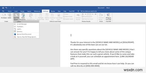 Microsoft Word에서 편지 병합(Mail Merge) 하는 방법 – 엑셀 데이터로 대량 이메일 개인화하기