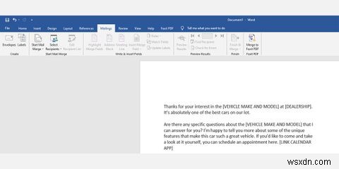 Microsoft Word에서 편지 병합(Mail Merge) 하는 방법 – 엑셀 데이터로 대량 이메일 개인화하기
