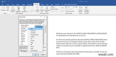 Microsoft Word에서 편지 병합(Mail Merge) 하는 방법 – 엑셀 데이터로 대량 이메일 개인화하기