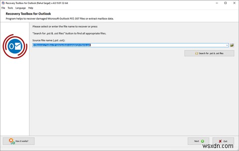 Recovery Toolbox로 Microsoft Outlook의 손상된 PST·OST 파일 복구하는 방법