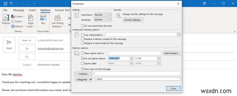 Outlook(아웃룩)에서 이메일 예약 발송하는 방법 A to Z