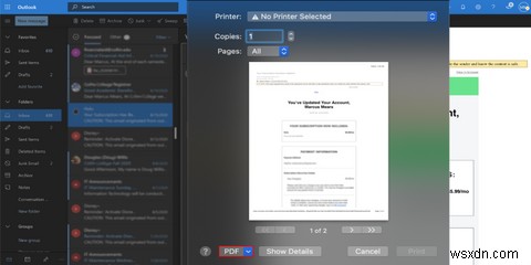 Outlook 이메일을 PDF로 저장하는 방법 (맥 & 윈도우 완벽 가이드)
