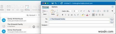 Outlook에서 이메일 그룹·메일 그룹 만드는 방법 (Windows & Mac)