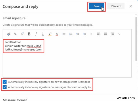 Microsoft Office 365 Outlook 웹앱에서 이메일 서명 추가하는 방법 (단계별 가이드)