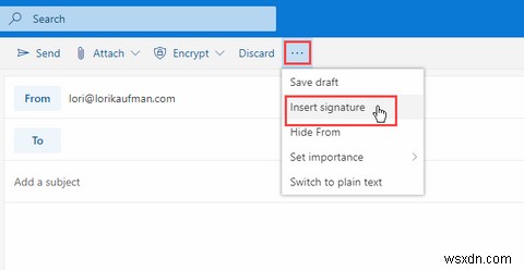Microsoft Office 365 Outlook 웹앱에서 이메일 서명 추가하는 방법 (단계별 가이드)