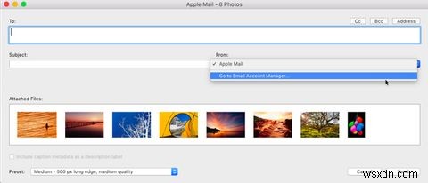 Adobe Lightroom에서 사진을 이메일로 바로 전송하는 방법