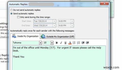 Outlook 부재중 자동 답장 설정 방법 – 휴가 중에도 이메일 걱정 없이
