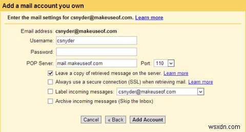 Gmail 트릭 하나로 IMAP 전용 기기에서 POP 이메일 수신하기