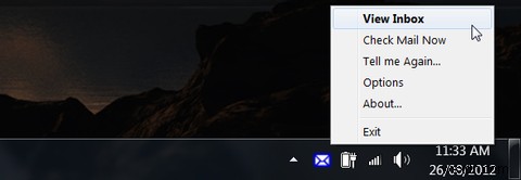 구글 Gmail 알리미(Gmail Notifier)로 시스템 트레이에서 새 메일 확인하는 법