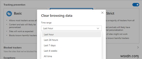 Microsoft Edge에서 캐시 및 검색 데이터 삭제하는 방법 총정리
