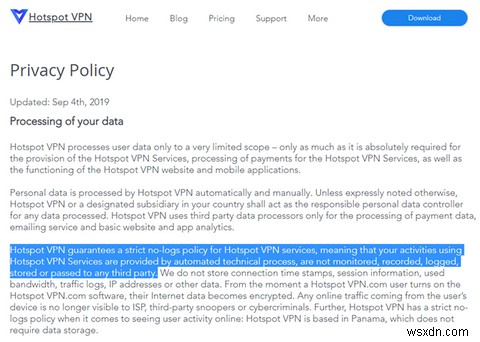 핫스팟 VPN(Hotspot VPN) 리뷰: 개인정보 보호에 최적의 선택일까?