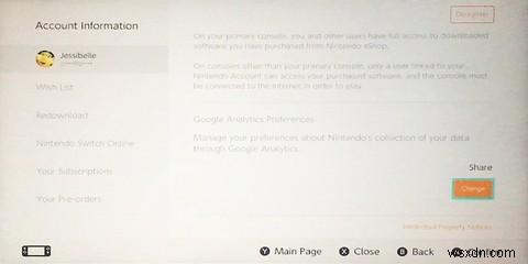 닌텐도 스위치 eShop, 구글 애널리틱스 데이터 공유 중단하는 방법