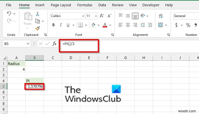 엑셀(Excel) PI 함수 사용법 – 원주율 π 값을 손쉽게 계산하는 방법