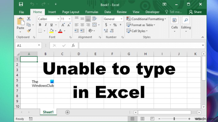 Excel 셀에 숫자나 데이터를 입력할 수 없을 때 해결하는 8가지 방법