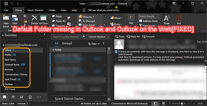 Outlook 및 웹용 Outlook에서 사라진 기본 폴더 복구하는 6가지 방법