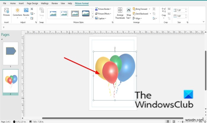 Microsoft Publisher에서 그림 배경 또는 도형을 투명하게 만드는 방법