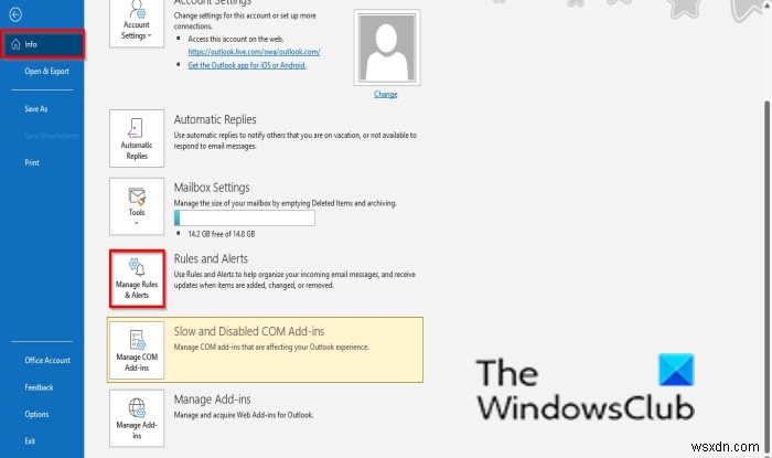아웃룩(Outlook)에서 규칙을 삭제하거나 비활성화하는 방법