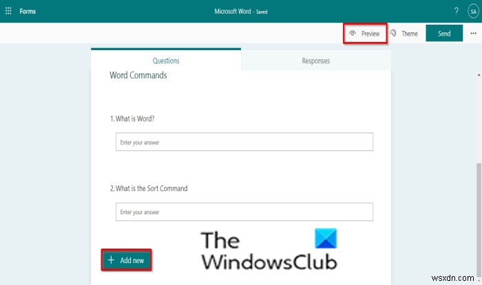 Microsoft Forms에서 모든 질문이 표시되지 않을 때 해결 방법