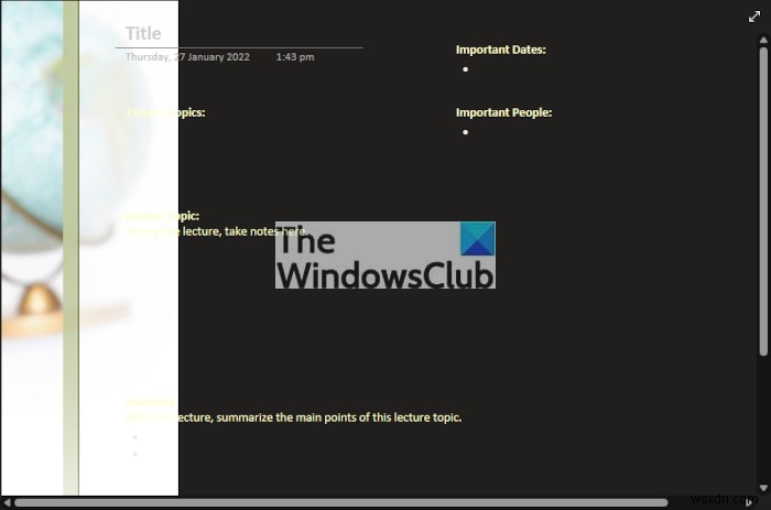 학생을 위한 최고의 무료 OneNote 템플릿 5가지